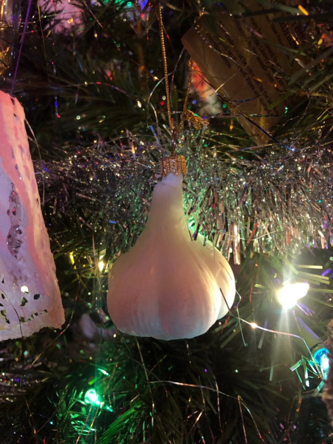 a garlic ornament