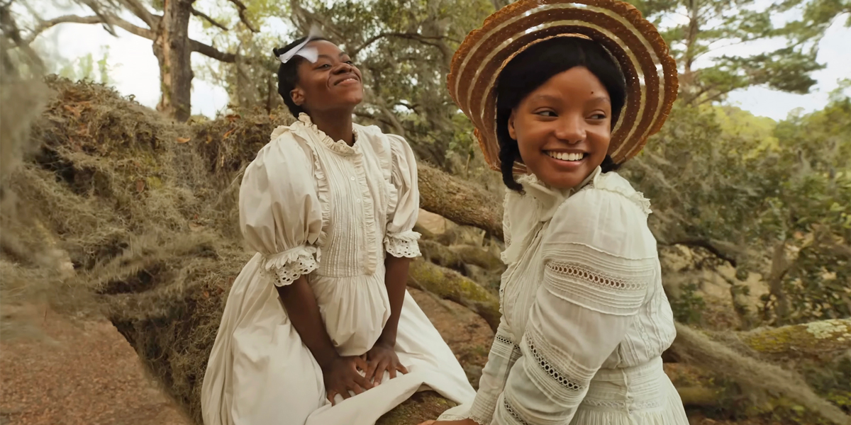 Celie and Nettie on a tree in The Color Purple