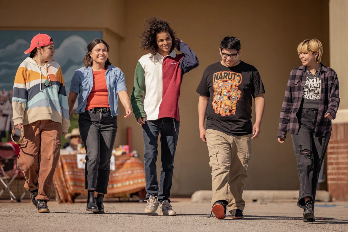 Reservation Dogs - a group of young native american teens walking
