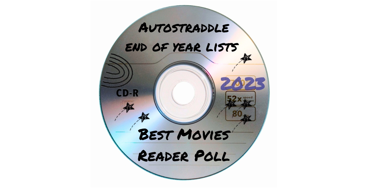 A blank CD with sharpie writing Autostraddle End of Year List 2023 Best Movies Reader Poll