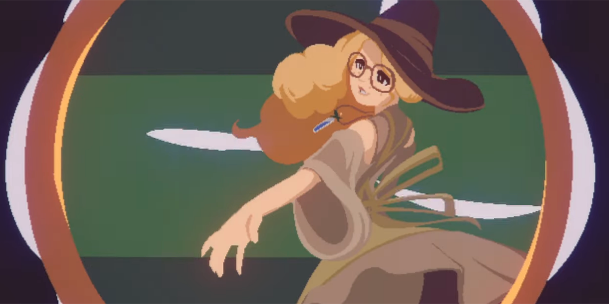 Best queer video games of 2023: a witch with blonde hair twirls around 