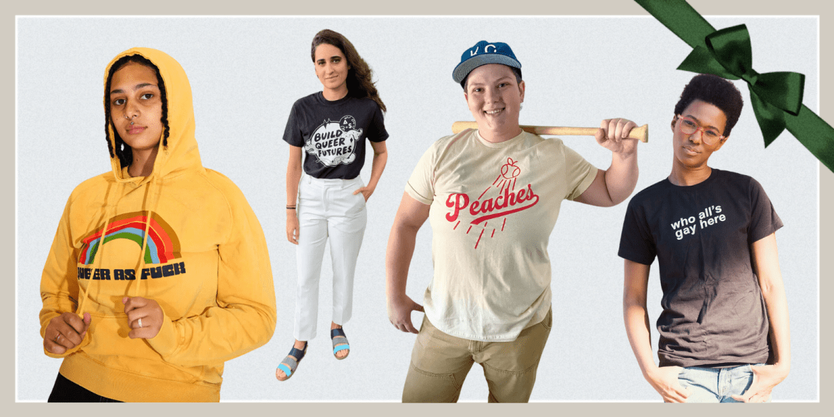 several models in autostraddle shirts