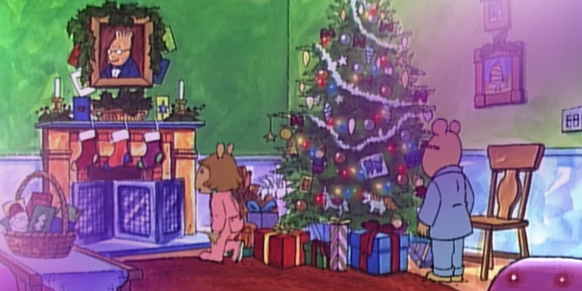 D.W. and Arthur in Arthur's Perfect Christmas
