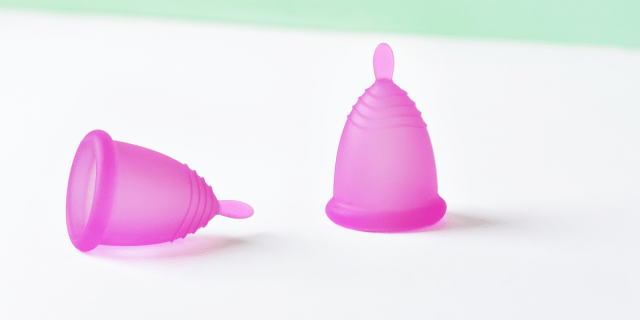 two menstrual cups