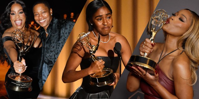 Black queer Emmy wins in historic firsts, left to write: Niecy Nash-Betts, Ayo Edebiri, and Keke Palmer