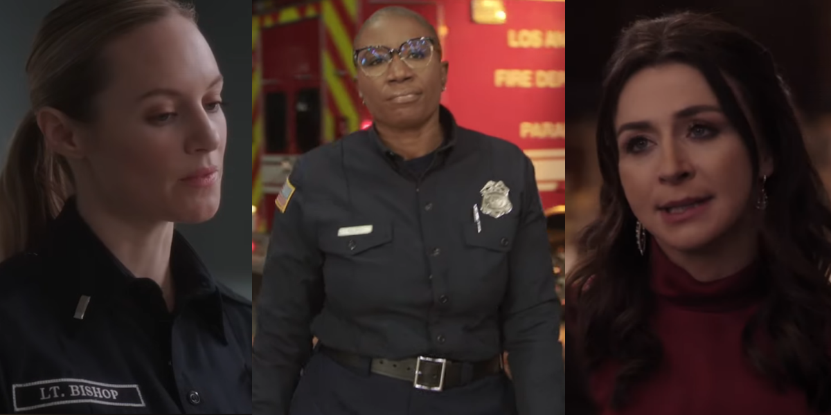 Just some of the ABC gays: Maya from Station 19, Hen from 9-1-1 and Amelia from Grey's Anatomy