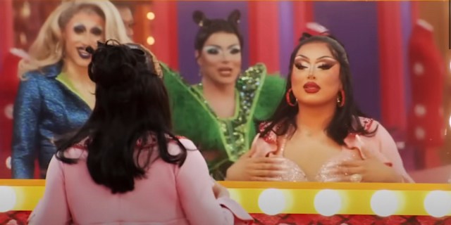 Drag Race 1601 recap: Morphine admires herself in the mirror as Amanda and Q look on