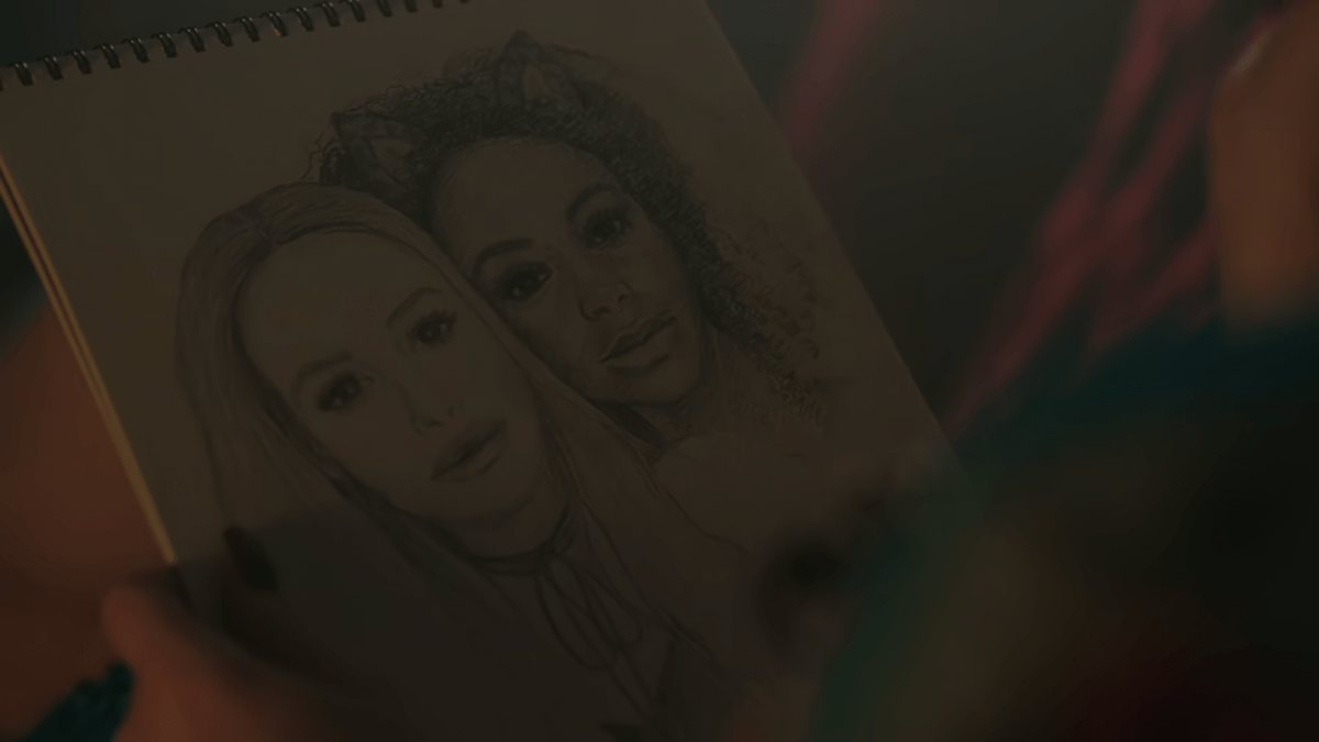 A drawing of Cheryl and Josie