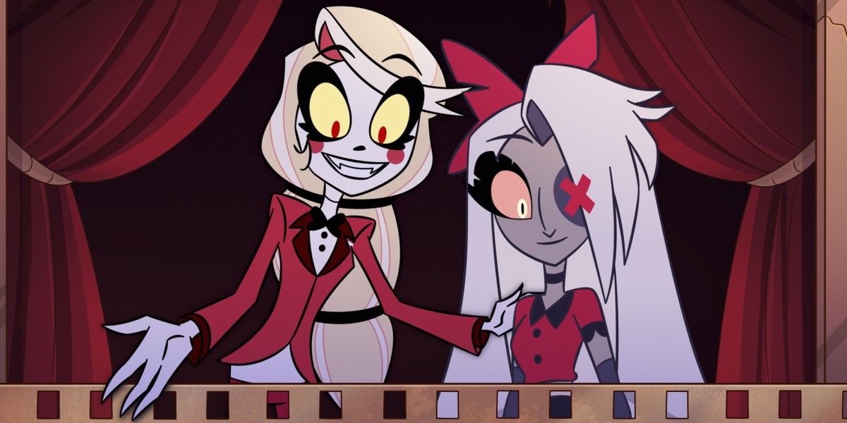 Hazbin Hotel: the gay princess of hell Charlie and her girlfriend Vaggie