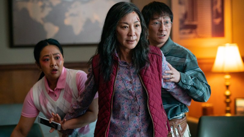 Michelle Yeoh protects her family in Everything Everywhere All at Once