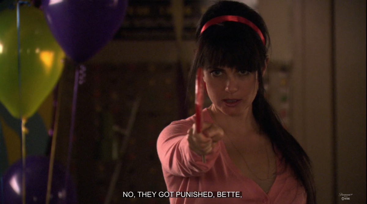 Jenny Schecter saying "NO THEY GOT PUNISHED BETTE"