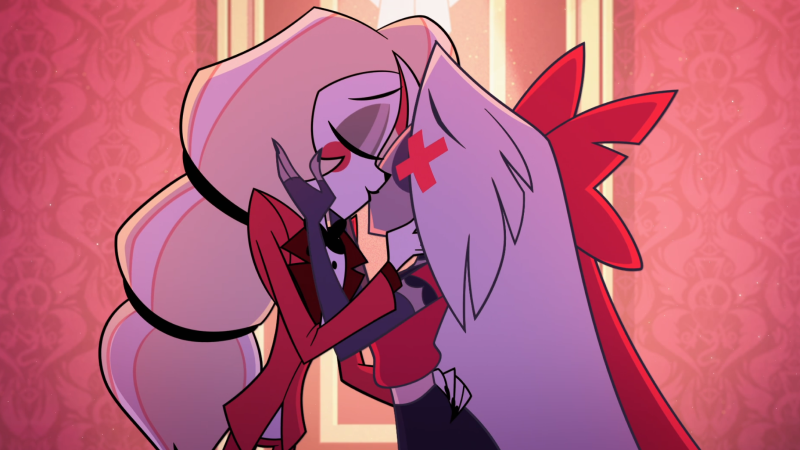 Hazbin Hotel finale: Charlie and Vaggie kiss
