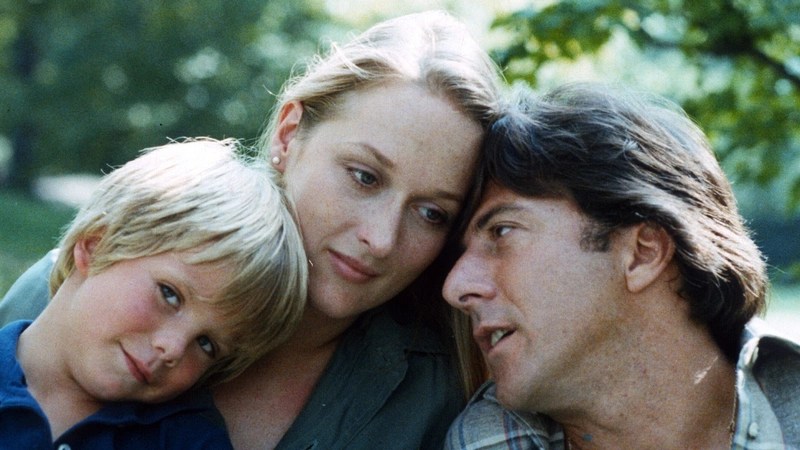 Meryl Streep and Dustin Hoffman hug in Kramer Vs Kramer
