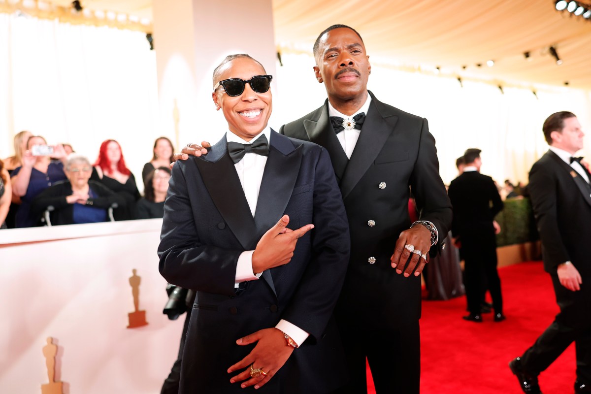 HOLLYWOOD, CALIFORNIA - MARCH 10: Lena Waithe and Colman Domingo attend the 96th Annual Academy Awards on March 10, 2024 in Hollywood, California. 