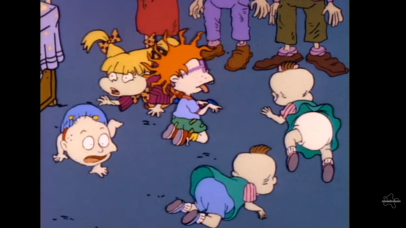 Rugrats: The titular rugrats crawl around acting like dogs