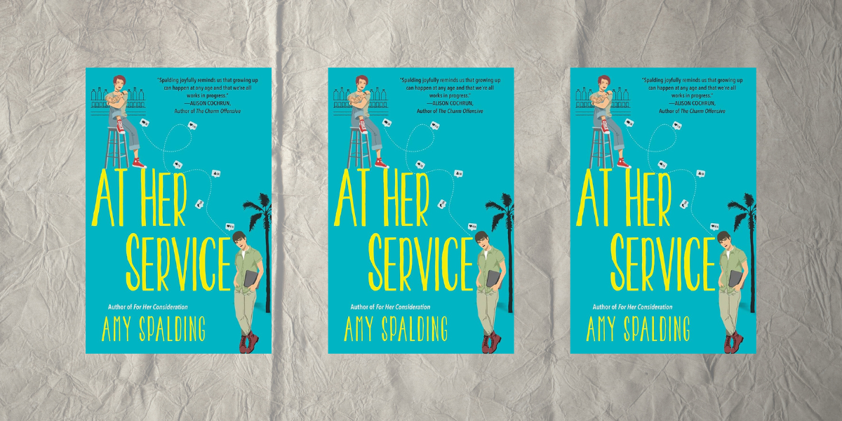 at her service book three times