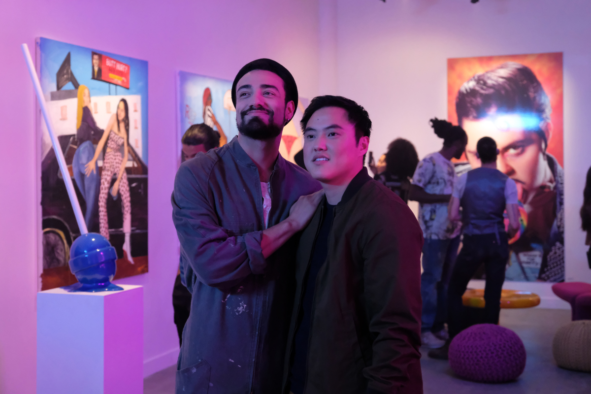(L-R) Freddy Miyares as Jose and Leo Sheng as Micah Lee in THE L WORD: GENERATION Q, "Lapse In Judgement". Photo Credit: Erica Parise/SHOWTIME.