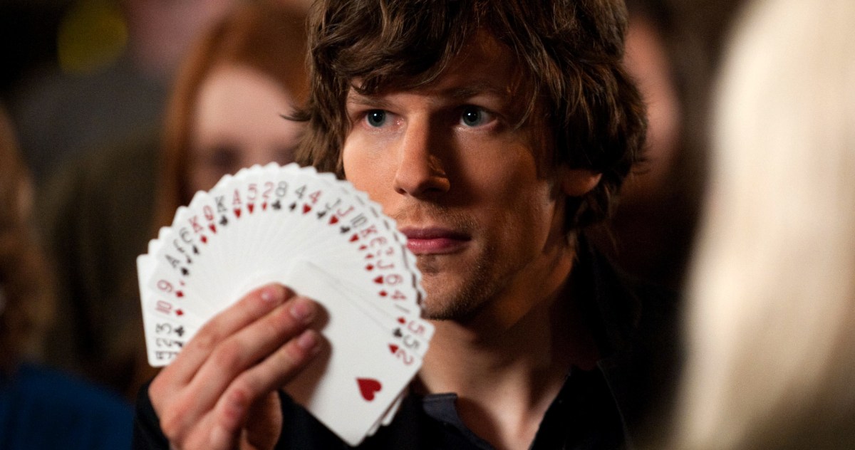 Movies to Watch High: Jesse Eisenberg splays out a deck of cards