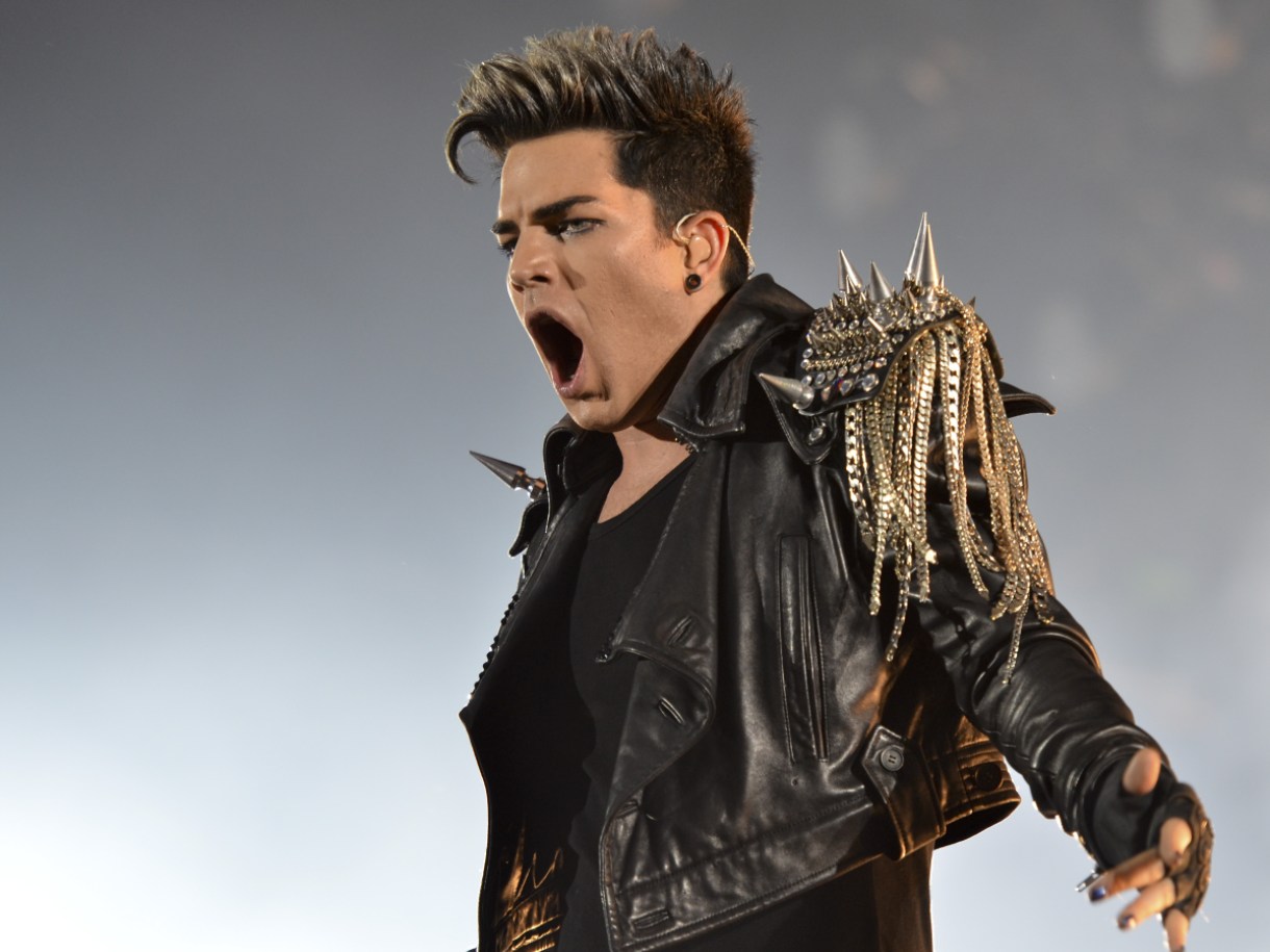 Adam Lambert singing in Poland