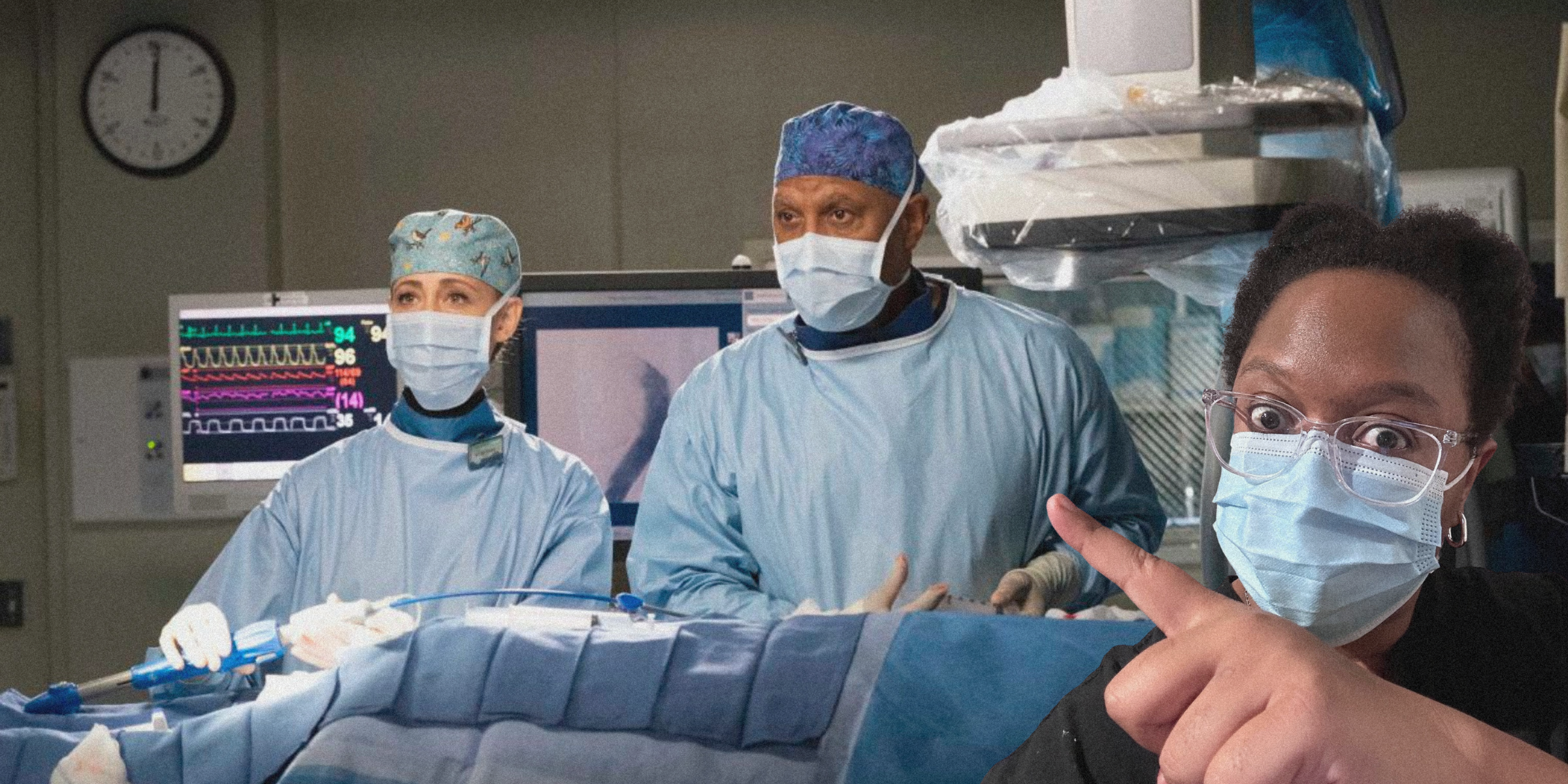 Carmen inserted to a scene from Grey's Anatomy