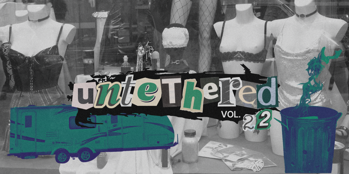 untethered collage