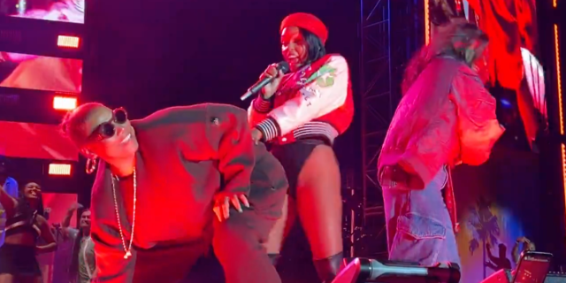 Queen Latifah throwing it back with Janelle Monáe