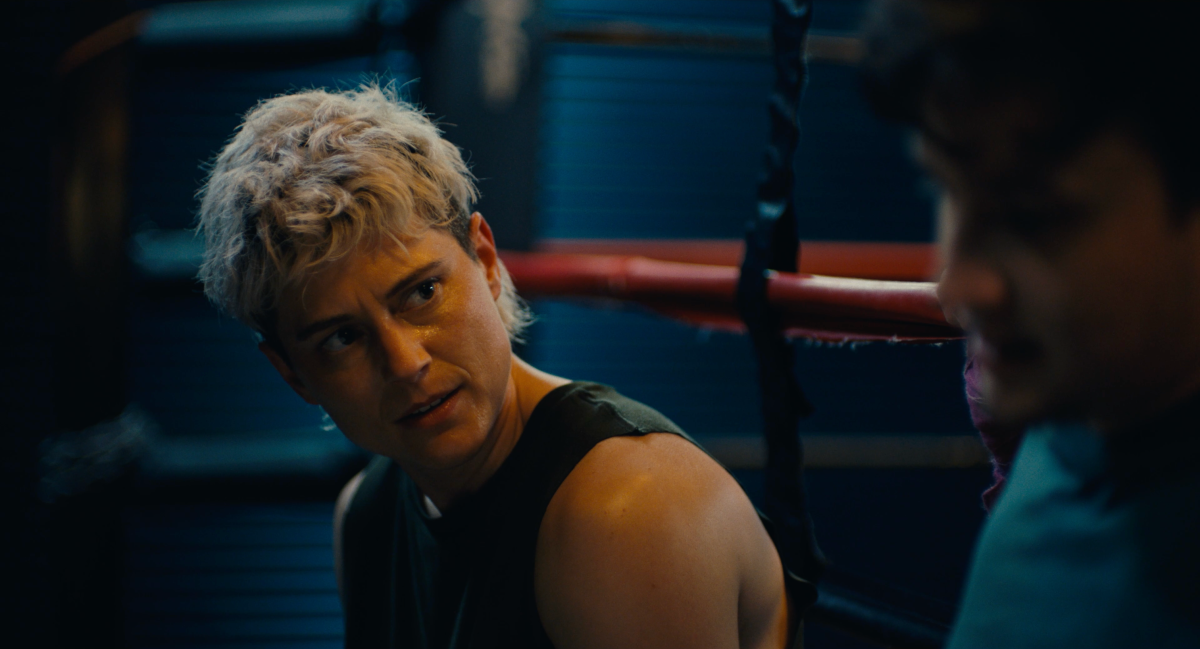 A close up on Beck Williams in a boxing ring in Pace