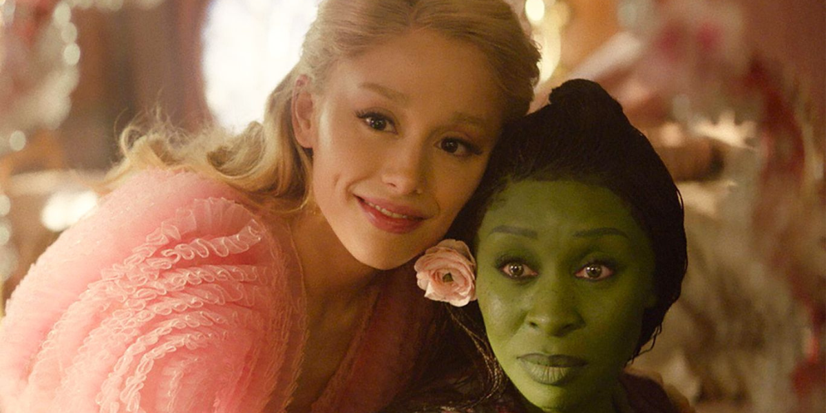 Glinda and Elphaba in Wicked which would make a great lesbian couples costume for Halloween