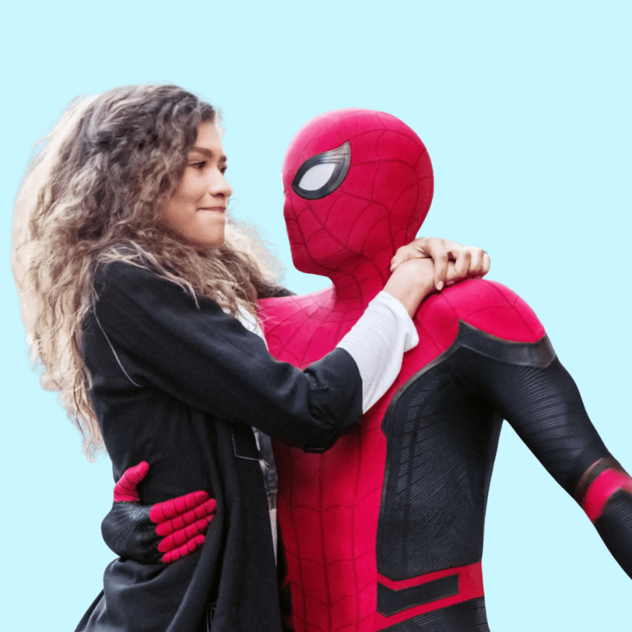 zendaya and tom holland in "spiderman"