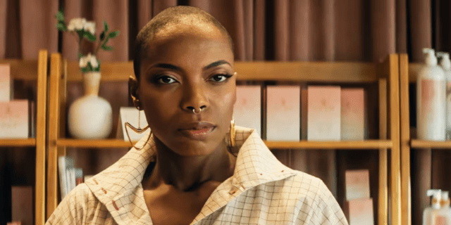 Interview: a close up of Sasheer Zamata in Agatha All Along.
