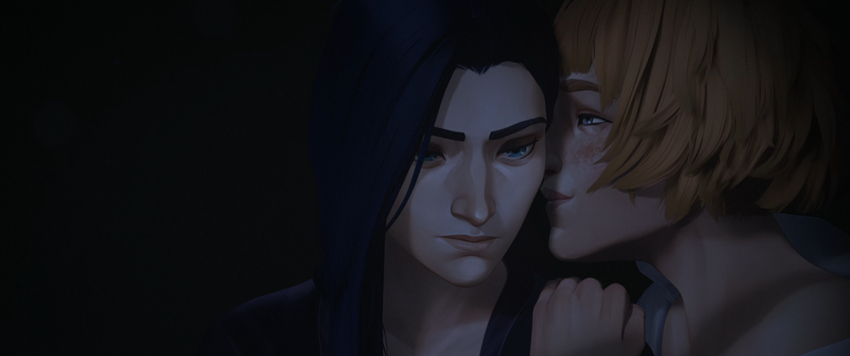 Arcane S2: Maddie kisses Caitlyn's neck but Caitlyn isn't "present"
