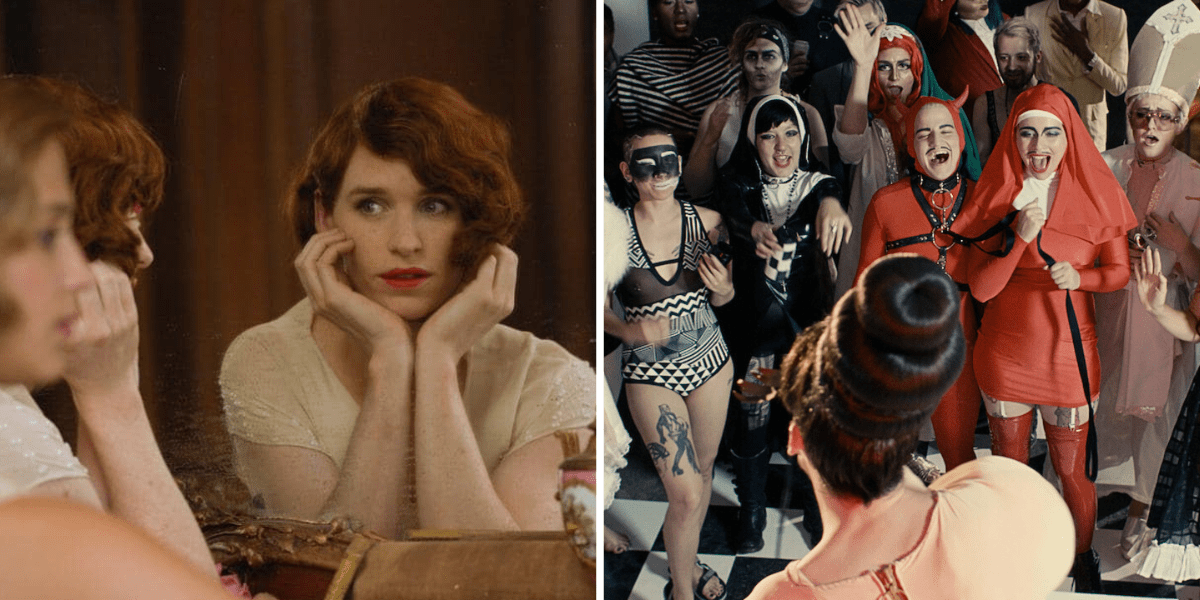 Side by side images of The Danish Girl and Holy Trinity