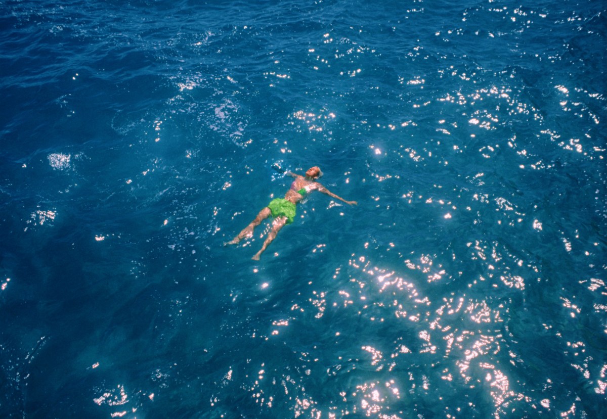Raina Landolfi floats in water in Ripe!