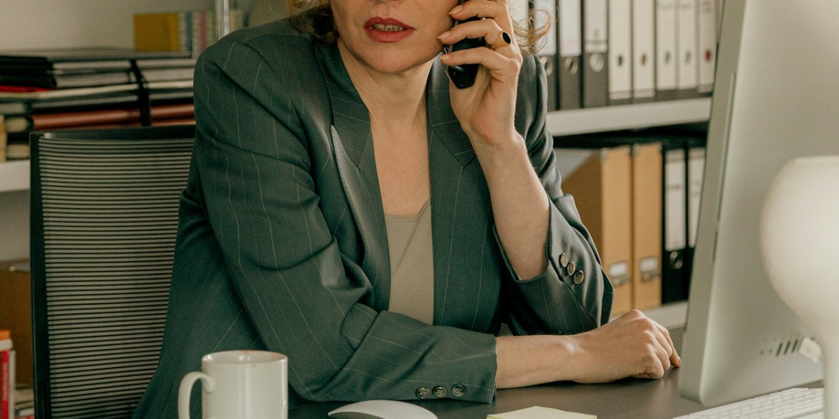 woman on phone