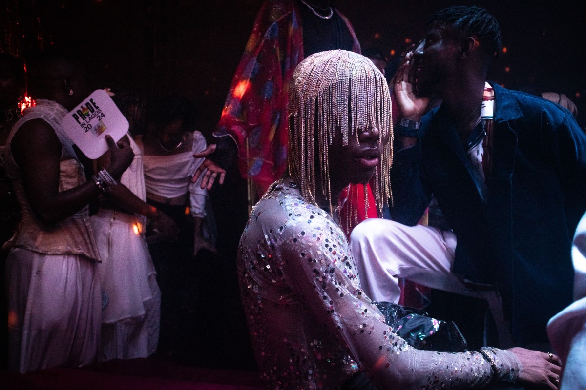 a performer at the ballroom with an elaborate headpiece