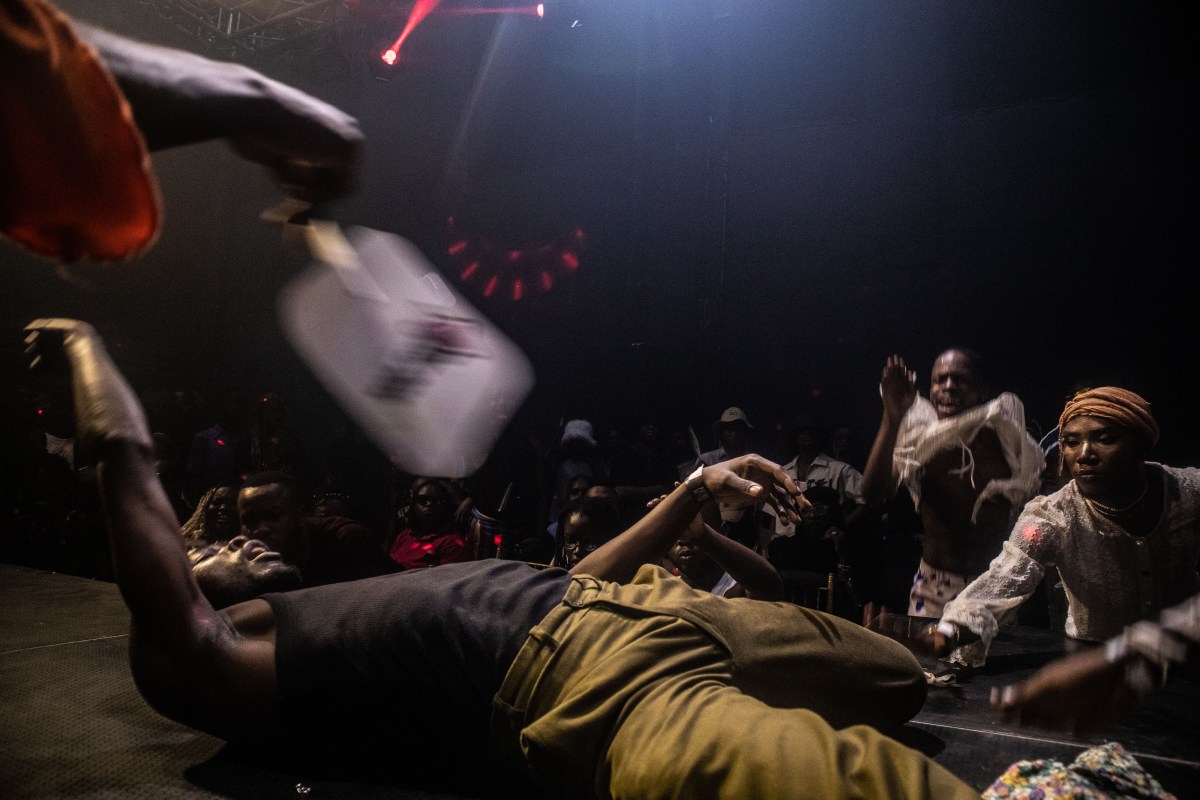 a ballroom performer in a death drop