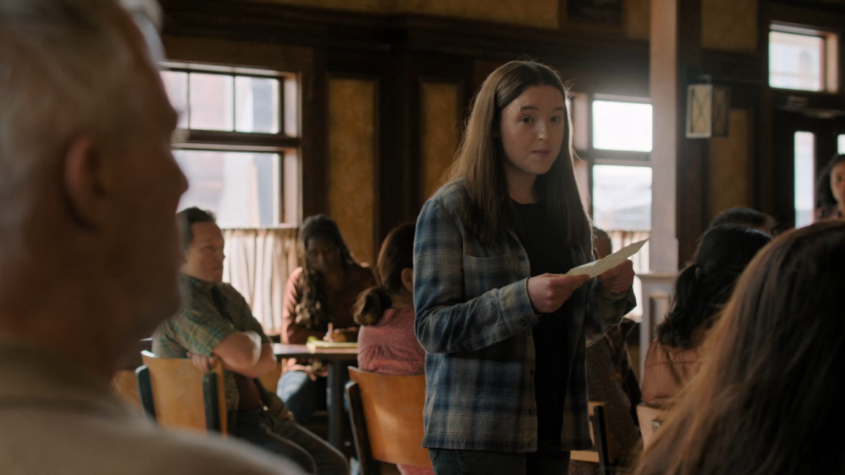 The Last of Us 203 Ellie reads from her speech at the council meeting