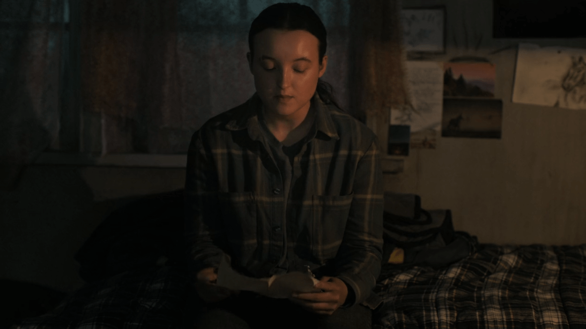 The Last of Us 206 ellie practicing her questions for joel