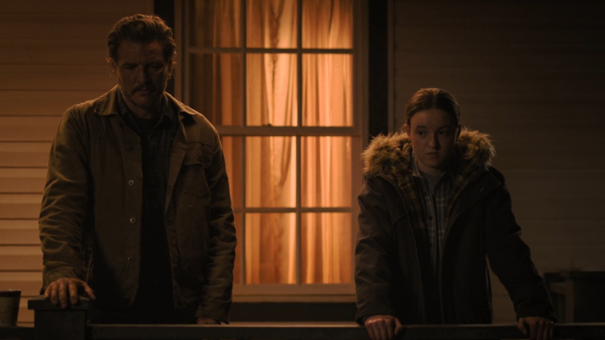 The Last of Us 206 Joel and Ellie on the porch