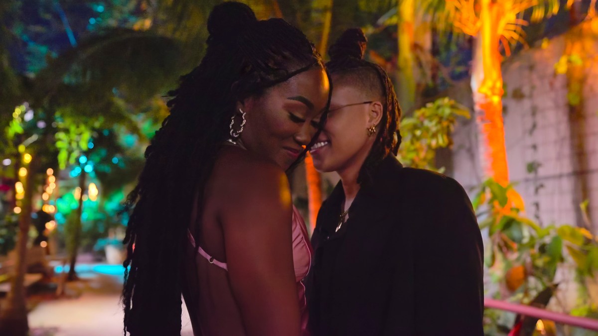 The Ultimatum: Queer Love. (L to R) Britney Thompson, AJ Blount in episode 201 of The Ultimatum: Queer Love. Cr. Courtesy of Netflix © 2025