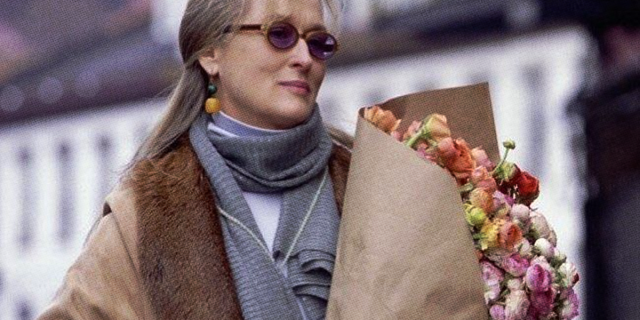 meryl streep with her flowers