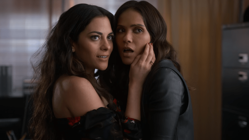 Lucifer: Eve and Mazikeen press their faces together