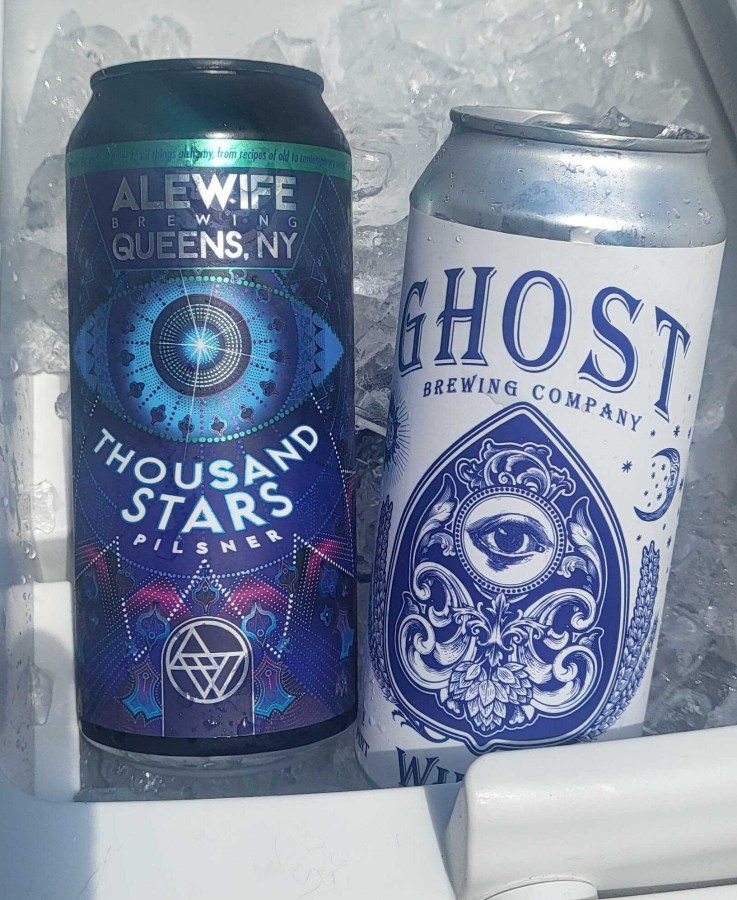 a cooler of beers