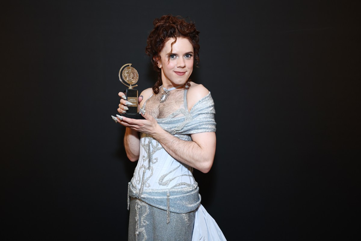 Cole Escola poses with their Tony at the 2025 Tony Awards