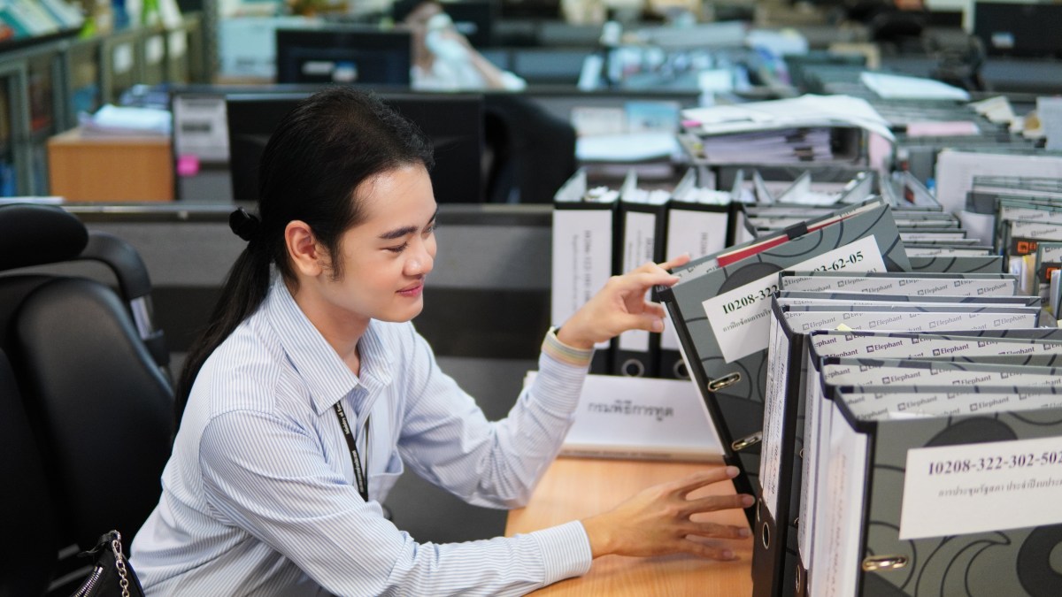 Sittitanyawat at her desk at the Ministry of Foreign Affairs