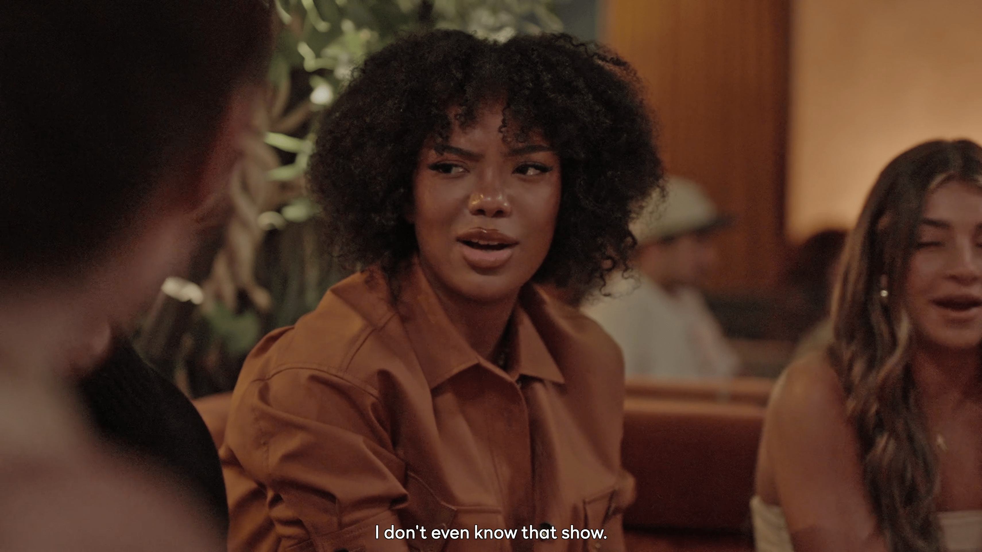 Riley responds, I don't even know that show.