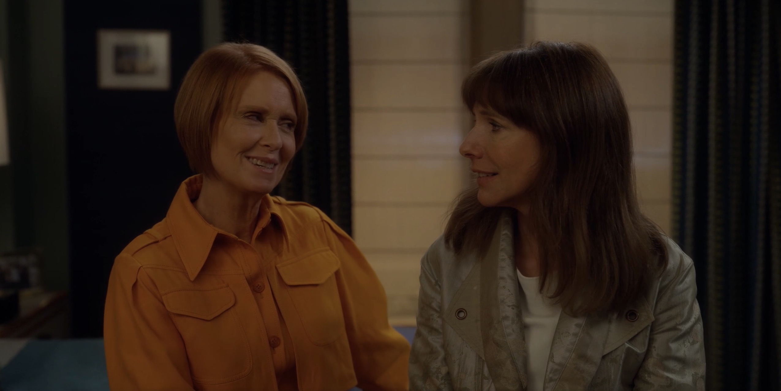 Miranda and Joy observe each other