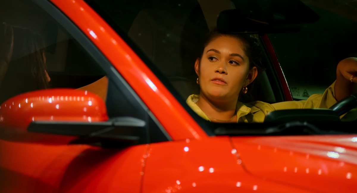 marie and mel in the car
