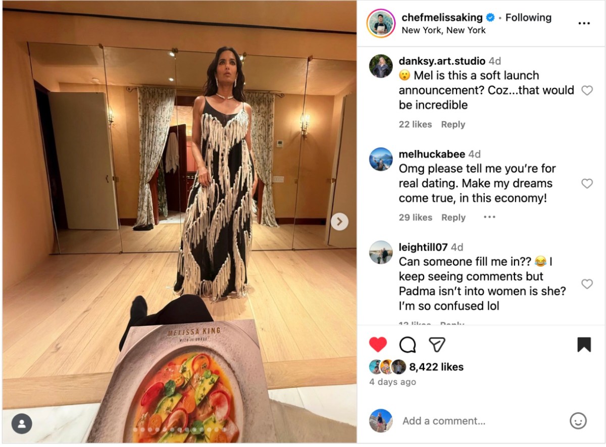 padma and melissa instagram post