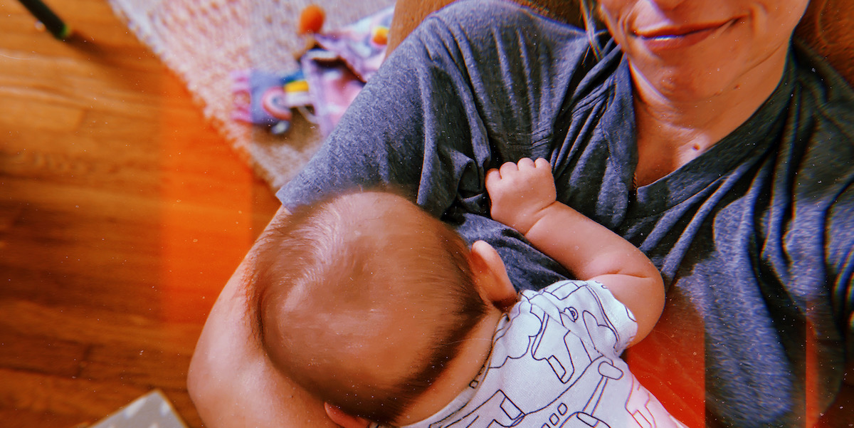 baby breastfeeding